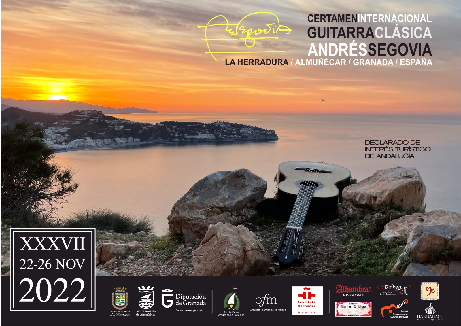 Este martes arranca el XXXVII Certamen Internacional de Guitarra Clásica “Andrés Segovia” de La Herradura 